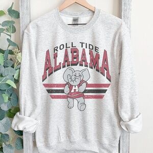 Vintage Alabama Roll Tide sweatshirt-Unisex sizing-Classic Gray- College